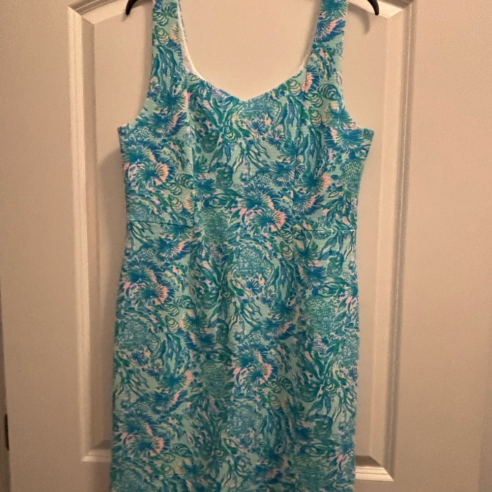 Lilly Pulitzer Turquoise and Pink Mini Dress